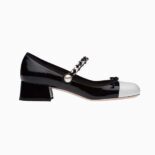 Miu Miu Women Naplak Pumps in 35 mm Heel Height-Black