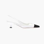 Miu Miu Women Patent Leather Pump in 45 mm Heel Height-White