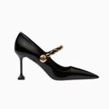 Miu Miu Women Patent Leather Pumps in 85mm Heel Height-Black