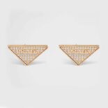 Prada Women Crystal Logo Jewels Zirconia Earrings