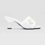 Prada Women Soft Padded Nappa Sandals-White