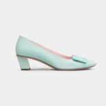 Roger Vivier Women Patent Leather Belle Vivier Pumps-Aqua