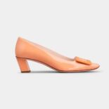 Roger Vivier Women Patent Leather Belle Vivier Pumps-Orange