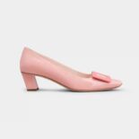 Roger Vivier Women Patent Leather Belle Vivier Pumps-Pink