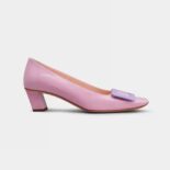 Roger Vivier Women Patent Leather Belle Vivier Pumps-Purple