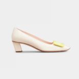 Roger Vivier Women Patent Leather Belle Vivier Pumps-White