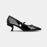 Roger Vivier Women Virgule Babies Pumps in Patent Leather-Black