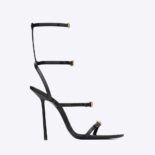 Saint Laurent YSL Women Nuit Sandals in Lacquered Ayers