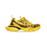 Balenciaga Unisex 3XL Sneaker in Yellow and Black Mesh and Polyurethane