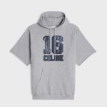 Celine Women Celine 16 Hoodie Dress in Cotton Fleece