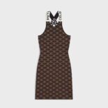 Celine Women Dress in Monogram Silk Cotton