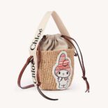 Chloe Women My Melody for Chloé Small Woody Basket