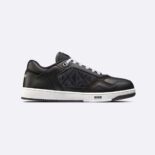 Dior Men B27 Low-Top Sneaker Black Smooth Calfskin and CD Diamond Canvas