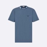 Dior Men Dior and Duncan Grant and Charleston Relaxed-Fit T-shirt Blue Cotton Jersey
