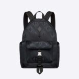 Dior Men Explorer Backpack Black CD Diamond Mirage Ski Capsule Nylon