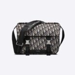 Dior Men Explorer Messenger Bag Beige and Black Dior Oblique Jacquard