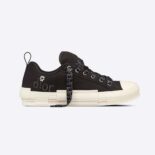 Dior Men by Erl B23 Skater Sneaker Black Cotton Canvas