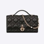 Dior Women Mini Miss Dior Bag Black Cannage Lambskin