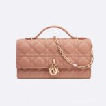 Dior Women Mini Miss Dior Bag Pink Cannage Lambskin