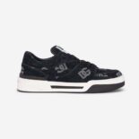 Dolce Gabbana D&G Men New Roma Sneakers with Denim Logo