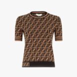 Fendi Women Fabric FF Motif Sweater