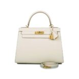 Hermes Women Kelly Bag 28 Epsom Leather-White