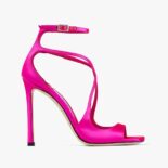 Jimmy Choo Women Azia 110 Fuchsia Satin Sandals