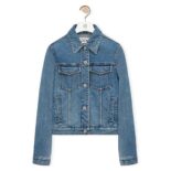 Loewe Women Anagram Jacket in Denim