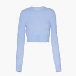 Miu Miu Women Cashmere Crew-Neck Sweater-Blue