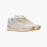 Miu Miu Women New Balance 574 x Miu Miu Vintage-Effect Nappa Leather Sneakers