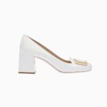 Miu Miu Women Patent Leather Pumps in 65 mm Heel Height-White