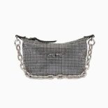 Miu Miu Women Spirit Satin Bag with Appliqués-Black