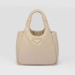 Prada Women Medium Padded Prada Soft Nappa Leather Bag-Beige