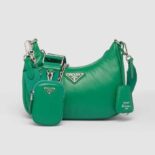 Prada Women Padded Nappa-Leather Prada Re-Edition 2005 Shoulder Bag-Green