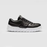 Prada Women Padded Nappa Leather Sneakers-Black