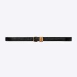 Saint Laurent YSL Women Hublot Loop Belt in Crocodile-Embossed Leather