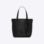 Saint Laurent YSL Women Saint Laurent Paris Mini Toy Shopping in Crocodile-Embossed Leather