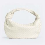 Bottega Veneta Women Small Jodie Intrecciato Leather Shoulder Bag-White