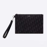 Dior Men A5 Pouch Black Dior Oblique Jacquard