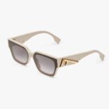 Fendi Women Fendi First Cream Acetate Sunglasses