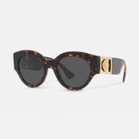 Versace Women Bright Medusa Crystal Sunglasses-Brown