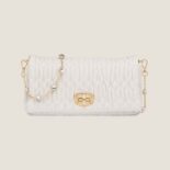 Miu Miu Women Crystal Cloqué Nappa Leather Bag