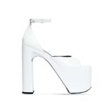 Balenciaga Women Camden 160mm Sandal in Optic White