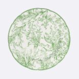 Dior Unisex Decorative Plate Green New Lily of the Valley