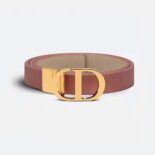 Dior Women 30 Montaigne Reversible Belt Pink and Ethereal Beige Smooth Calfskin 20 MM