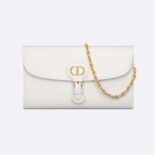 Dior Women Bobby East-west Pouch with Chain Latte Smooth Calfskin