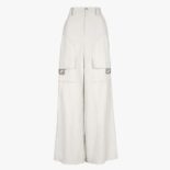 Fendi Women White Canvas Fendi by Marc Jacobs Trousers