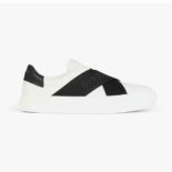 Givenchy Men City Sport Sneakers in Leather with Double Webbing Strap-White