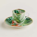 Hermes Unisex Passifolia Coffee Cup and Saucer