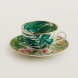 Hermes Unisex Passifolia Tea Cup and Saucer